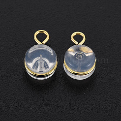 Силиконовые гайки для ушей X-SIL-N004-01G-NR