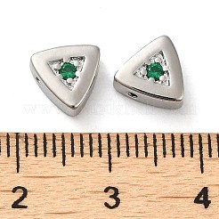 Бусина из латуни с микропаве&nbsp;KK-H455-08P-03