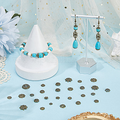 2 комплект колпачков для бусин из сплава в тибетском стиле&nbsp;FIND-SC0019-65AB