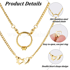 Collares de cadena de acero inoxidable 304&nbsp;NJEW-HS00006