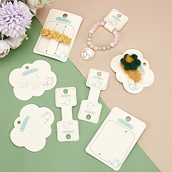 150 шт. 3 стили бумажных заколок для волос с демонстрационными карточками&nbsp;CDIS-NB0001-37