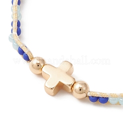 Braccialetto intrecciato regolabile&nbsp;BJEW-MZ00043-02