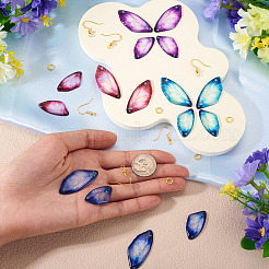 Наборы для самостоятельного изготовления сережек-подвесок в виде крыльев бабочки&nbsp;DIY-TA0013-28