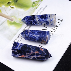 Decorazione del display per la casa in sodalite naturale a torre a punta&nbsp;PW-WG54681-03