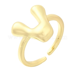 Стойка покрытие латунь открытые манжеты кольца&nbsp;RJEW-S394-01G-V