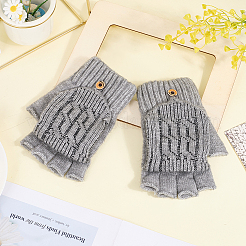 Fingerlose Winterhandschuhe aus Alpakawolle und Elastan&nbsp;AJEW-WH20042-30C