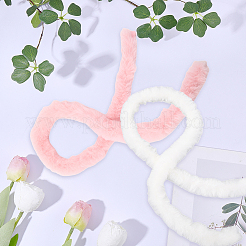 2 Stück 2 Farben Kunstpelz Chenille Stick Stoffrolle für Weihnachtsbaum-Dekor oder Kranzschleifen Handwerk&nbsp;FIND-CY0002-10B