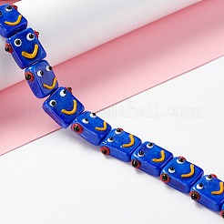 Бусы лэмпворк ручной работы LAMP-D015-07B