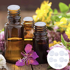 120 комплект из 6-х видов пластиковых пылезащитных пробок для бутылок AJEW-GF0008-16