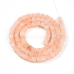 Нити бусин из натурального красного нефрита G-T140-46A