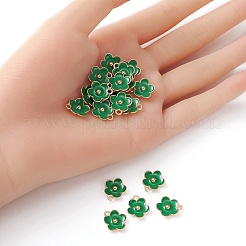 Подвески из эмалевого сплава с покрытием из легкого золота&nbsp;ENAM-YW0002-20F