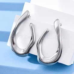 Серьги-гвоздики в форме капли из нержавеющей стали 304 EJEW-B108-13P