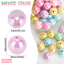 60 шт. Непрозрачные акриловые бусины&nbsp;MACR-SC0001-75