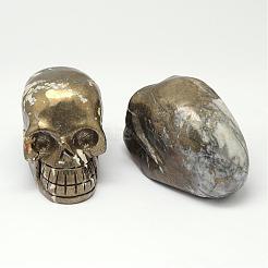 Природные украшения пирит дисплей DJEW-G013-01