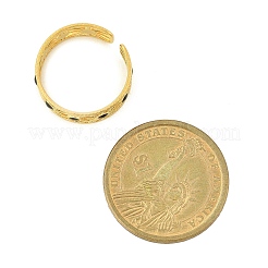 Полые эмалированные манжеты из нержавеющей стали 304 для женщин&nbsp;RJEW-G338-11G