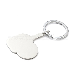 Брелки с веслами из нержавеющей стали 201 с печатью&nbsp;LS-KEYC-H021-01P