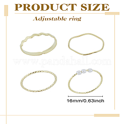 Наборы колец из сплава для женщин&nbsp;RJEW-LP0002-53G