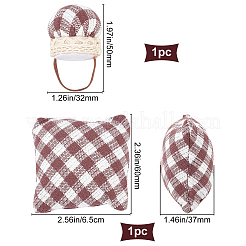 1 комплект полиэстеровых квадратных и кольцевых хлопковых игольниц AJEW-GF0003-75