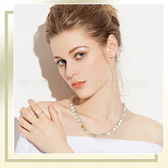 4 нити гальванизированных натуральных пресноводных ракушек&nbsp;SHEL-SC0001-78