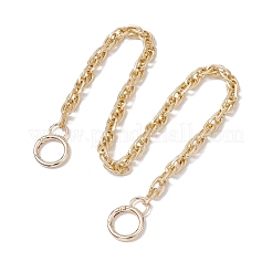 2 pz 2 stili catene decorative per borse in corda di alluminio testurizzata&nbsp;FIND-JF00161