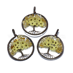 Природные подвески цитрин&nbsp;G-E529-A05