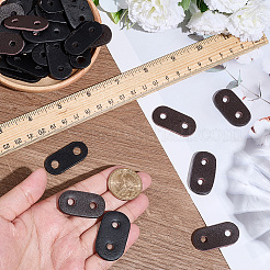 50 шт. 5 стиля овальной пряжки из искусственной кожи с этикеткой&nbsp;FIND-CL0001-56