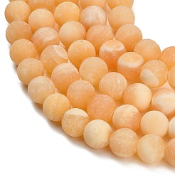 Brins de perles de calcite jaune naturelle&nbsp;GG-CBAA3AB-03-12mm