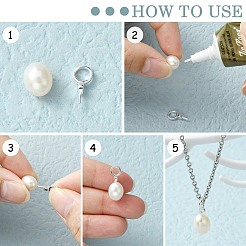 925 поручни с винтовой проушиной из стерлингового серебра STER-D035-46S