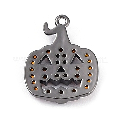 Покрытие стойки латунные оранжевые подвески с кубическим цирконием&nbsp;KK-D031-03B