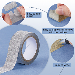 2 rollo de cintas adhesivas de plástico con brillantina de 2 colores&nbsp;DIY-CP0011-85