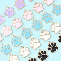 80шт 5 цвета сплава эмалевые подвески&nbsp;ENAM-YW0005-19