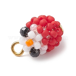 Подвески-птицы из стеклянных бусин&nbsp;PALLOY-MZ00971-04