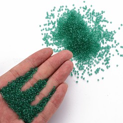 Прозрачные стеклянные цилиндрические бусины SEED-S047-I-001