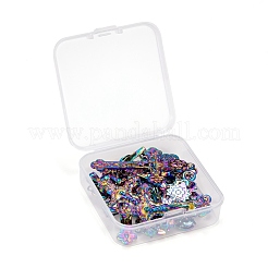 12шт 6 стиля подвески из сплава цвета радуги FIND-LS0001-16MC