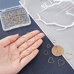 60шт 6 стильных латунных соединительных кольца&nbsp;KK-PH0002-40