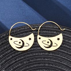 Серьги-подвески из нержавеющей стали 304 EJEW-Z118-07G-02