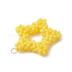 Подвески-звезды из стеклянных бусин&nbsp;PALLOY-MZ01116