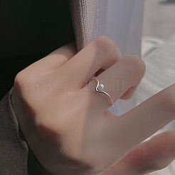 Регулируемые манжеты из латуни и искусственного жемчуга для женщин FS-WGA12FF-01