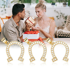 Подвески из кубического циркония с покрытием из латуни&nbsp;KK-BBC0019-78