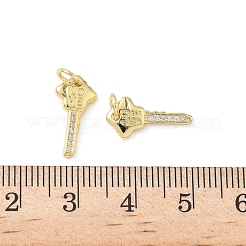 Латунные микро проложить кубического циркония подвески&nbsp;KK-L239-013G