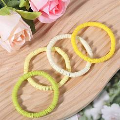 Набор растягивающихся браслетов Heishi Surfer из полимерной глины BJEW-SW00131