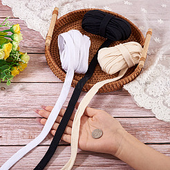 15м 3-х цветный плоский хлопковый полый шнур OCOR-TA0002-91