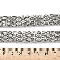 Ожерелья из цветочной сетки из нержавеющей стали 304 толщиной 13.5 мм NJEW-D333-01P