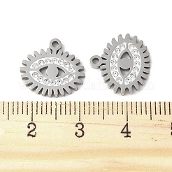 201 подвеска из нержавеющей стали со стразами&nbsp;STAS-V005-05P-03