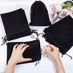 Мешочки из бархата&nbsp;ABAG-WH0046-30B