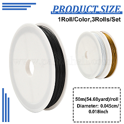 3 рулон 3-х цветной проволоки для рукоделия «хвост тигра» FIND-YW0007-80