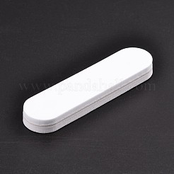 Прямоугольник пластиковых серебро полировки палки AJEW-N022-02