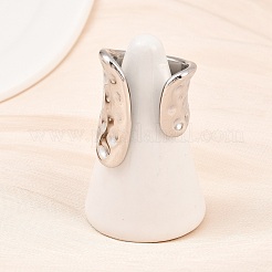 Anillos abiertos para puños de acero inoxidable 304&nbsp;LS-RJEW-D336-02P