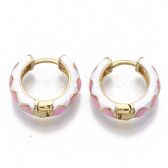 Laiton Huggie boucles d'oreilles&nbsp;EJEW-S209-05E