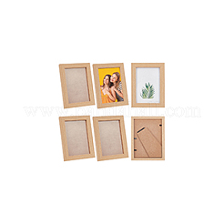 Деревянная прямоугольная акриловая рамка для фотографий&nbsp;AJEW-WH0475-06A